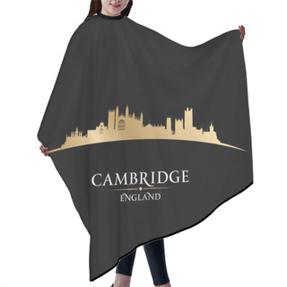 Personality  Cambridge England City Skyline Silhouette Black Background Hair Cutting Cape