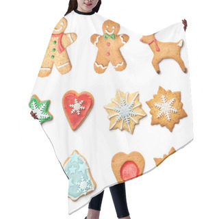 Personality  Christmas Gingerbread Cookie Hair Cutting Cape