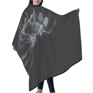 Personality  Dancing Skeleton Curtsy Hair Cutting Cape