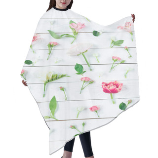 Personality  Beautiful Blooming Flowers Hair Cutting Cape