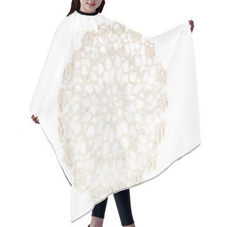 Personality  Crochet Doily Hair Cutting Cape