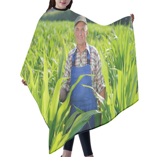 Personality  Farmer Looking At Sweetcorn Hair Cutting Cape