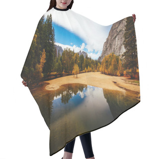 Personality  Yosemite Valley And Meadows In USA Hair Cutting Cape