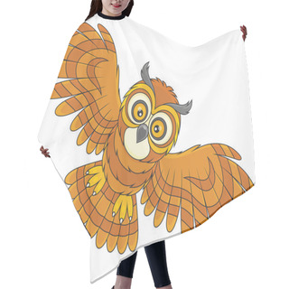 Personality  Night Owl Flying Hair Cutting Cape