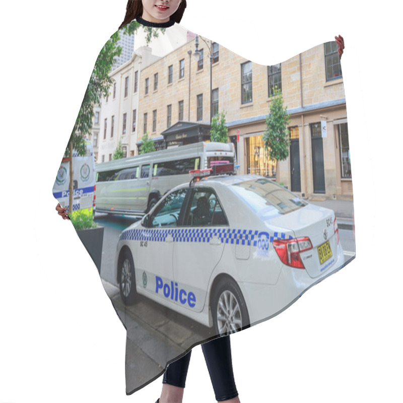 Personality  Sydney Police Car Hair Cutting Cape