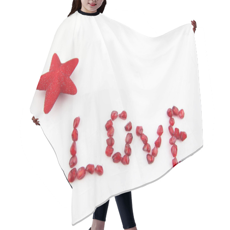 Personality  LOVE hair cutting cape