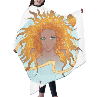 Personality  Astrological Sign Of Leo As A Beautiful African American Girl Hair Cutting Cape