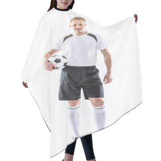 Personality  Soccer Player Exercising With Ball Hair Cutting Cape