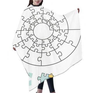 Personality  Spiral Puzzle Hair Cutting Cape