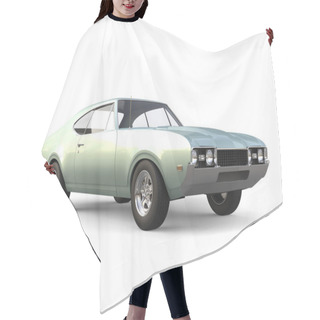 Personality  Metallic Pastel Green Restored Vintage Muscle Car Hair Cutting Cape