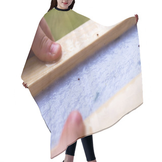 Personality  Child Making Hand Made Paper Hair Cutting Cape