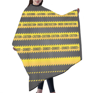 Personality  Caution Lines Hair Cutting Cape