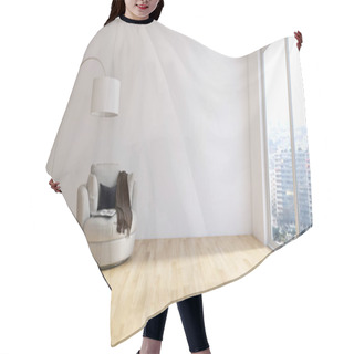 Personality  Modern Bright Interiors 3D Rendering Illustration Hair Cutting Cape