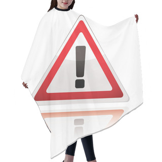 Personality  Warning Sign Icon Uk Exclamation Hair Cutting Cape