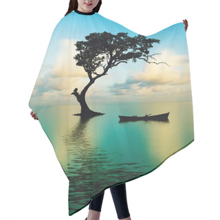 Personality  Beautiful Nature Landscape Hair Cutting Cape