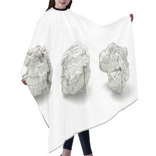 Personality  Waste Paper Balls Hair Cutting Cape