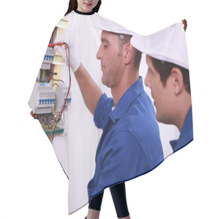 Personality  Electrical Inspectors At Work Hair Cutting Cape