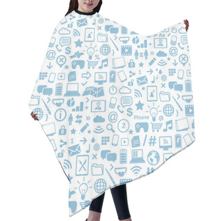 Personality  Smart Device Icons Set - Modern, New Technology, Multimedia, Smart Devices Elements Hair Cutting Cape