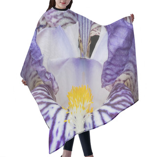 Personality  Purple Iris On Details Hair Cutting Cape