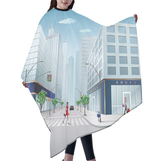 Personality  City Street Hair Cutting Cape