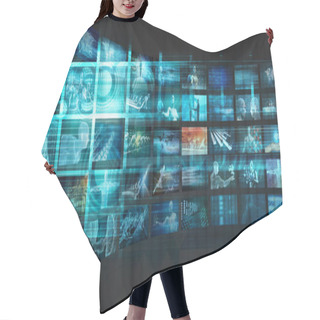 Personality  Futuristic Technology Hair Cutting Cape