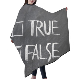 Personality  True And False Check Boxes Hair Cutting Cape