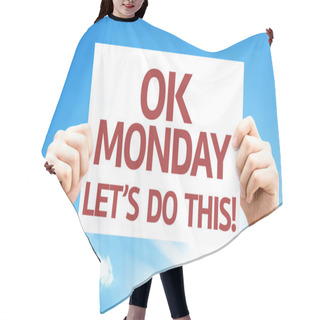 Personality  Ok Monday Let's Do This! Card Hair Cutting Cape