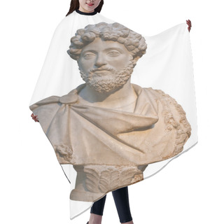 Personality  Marble Bust Of The Roman Emperor Marcus Aurelius Hair Cutting Cape