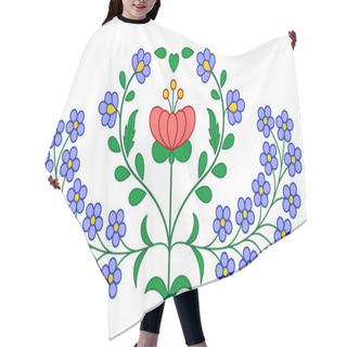 Personality  Hungarian Embroidery Floral Decoration Hair Cutting Cape