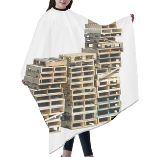 Personality  Wooden Pallets Hair Cutting Cape