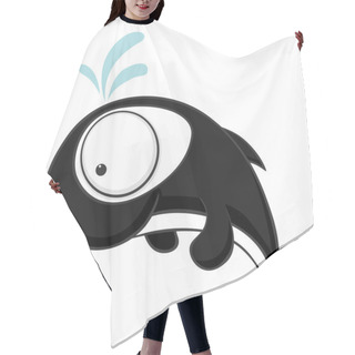Personality  Big-eyed Killer Whale Hair Cutting Cape