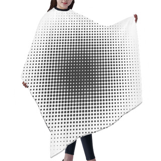 Personality  Halftone Dots Pattern Hair Cutting Cape