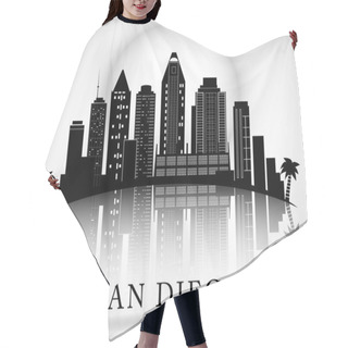 Personality  San Diego Skyline. City Silhouette Hair Cutting Cape