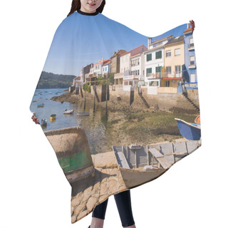 Personality  Wooden Boats In A Fishing Village Hair Cutting Cape