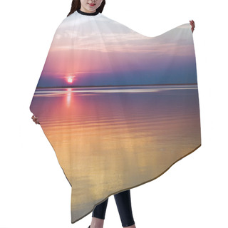 Personality  Sunset Over Water Hair Cutting Cape