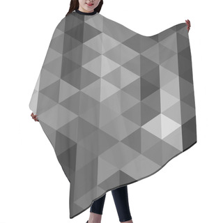 Personality  Geometric Abstract Background Triangle Background In Black And White Colors Hair Cutting Cape