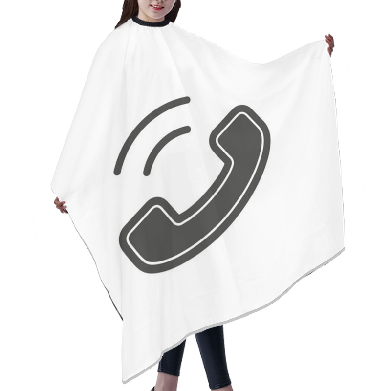 Personality  Call Center Icon - Customer Support Service - Communication Icon. Flat Pictogram - Simple Icon Hair Cutting Cape