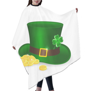 Personality  Leprechauns Hat And Coins Hair Cutting Cape