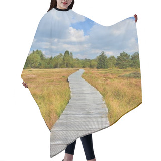 Personality  Wood Path Through The Peat Bog Hair Cutting Cape