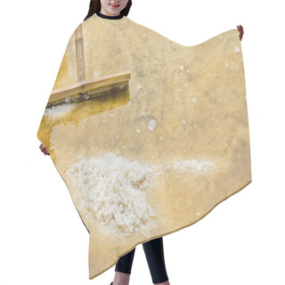 Personality  Salt Harvesting In Evaporation Pond Hair Cutting Cape