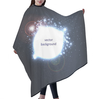 Personality  Abstract Space Background For Design. Hair Cutting Cape