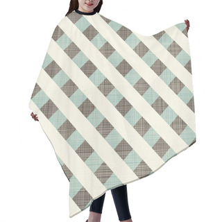 Personality  Abstract Geometric Retro Seamless Blue And Grey Background Hair Cutting Cape