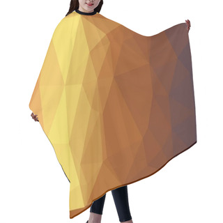 Personality  Abstract Yellow And Brown Gradient Background Hair Cutting Cape