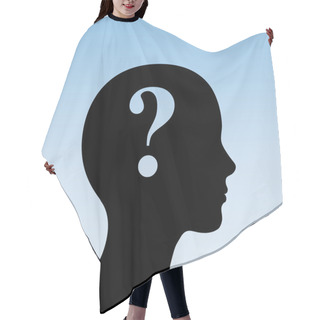 Personality  Human Head With Question Mark Symbol. 