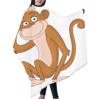 Personality  Monkey Hair Cutting Cape