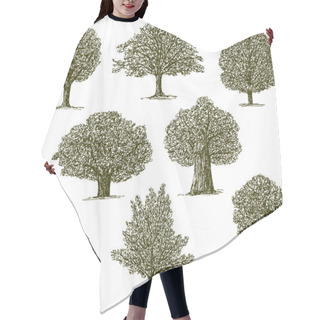 Personality  Trees Set Hair Cutting Cape