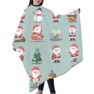 Personality  Santa Clauses Set For Christmas Hair Cutting Cape