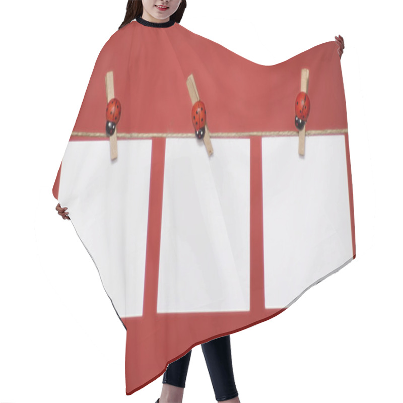 Personality  3 Blank Memo Sheets Hair Cutting Cape