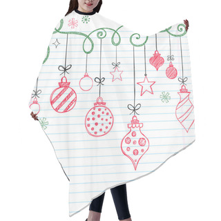 Personality  Christmas Ornaments Sketchy Doodles Hair Cutting Cape
