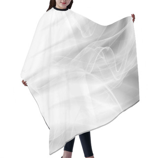Personality  Silver Illustration Smoke Abstract Web Background Hair Cutting Cape